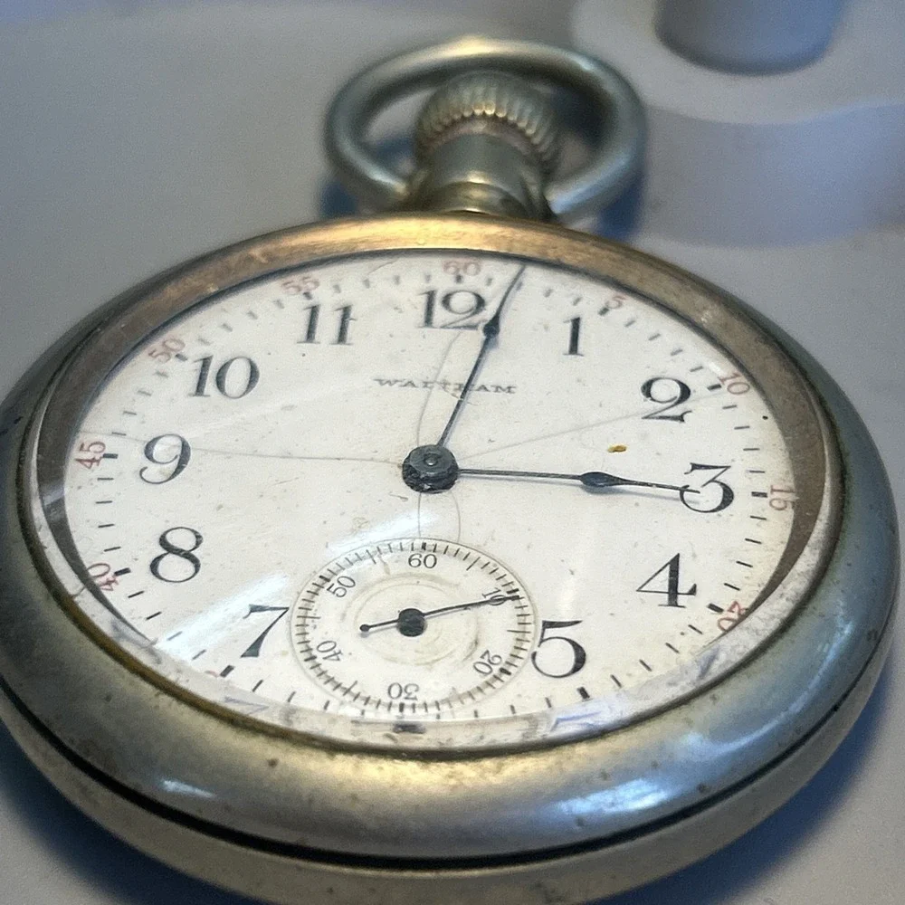 1907 Waltham Open Face Pocket Watch 15J Grade 620 16S Model 1899 Parts Repair
